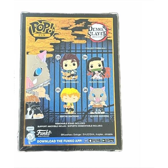 Funko Pop! Sized Pins: Demon Slayer - Inosuke Hashibira Enamel Pin #26 Anime NIB - Picture 3 of 3